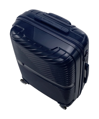 Valise cabine Signature GYL marine vue de dessus avec poignee