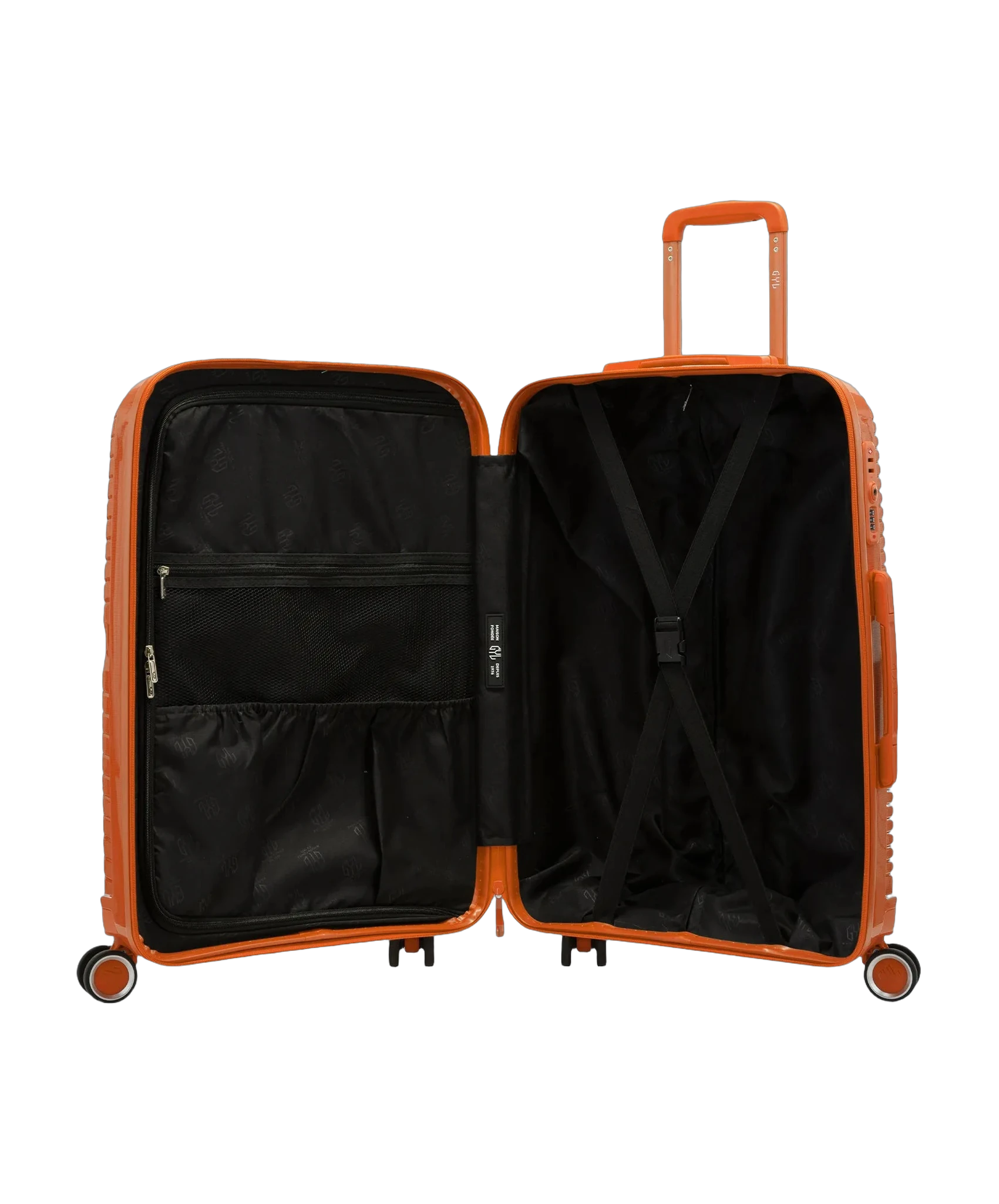 Valise cabine Signature GYL orange interieur ouvert
