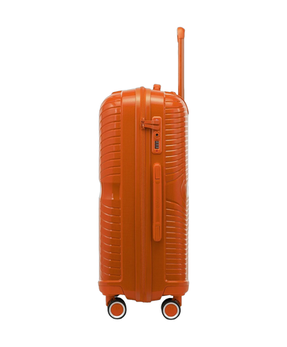 Valise cabine Signature GYL orange profil avec serrure TSA