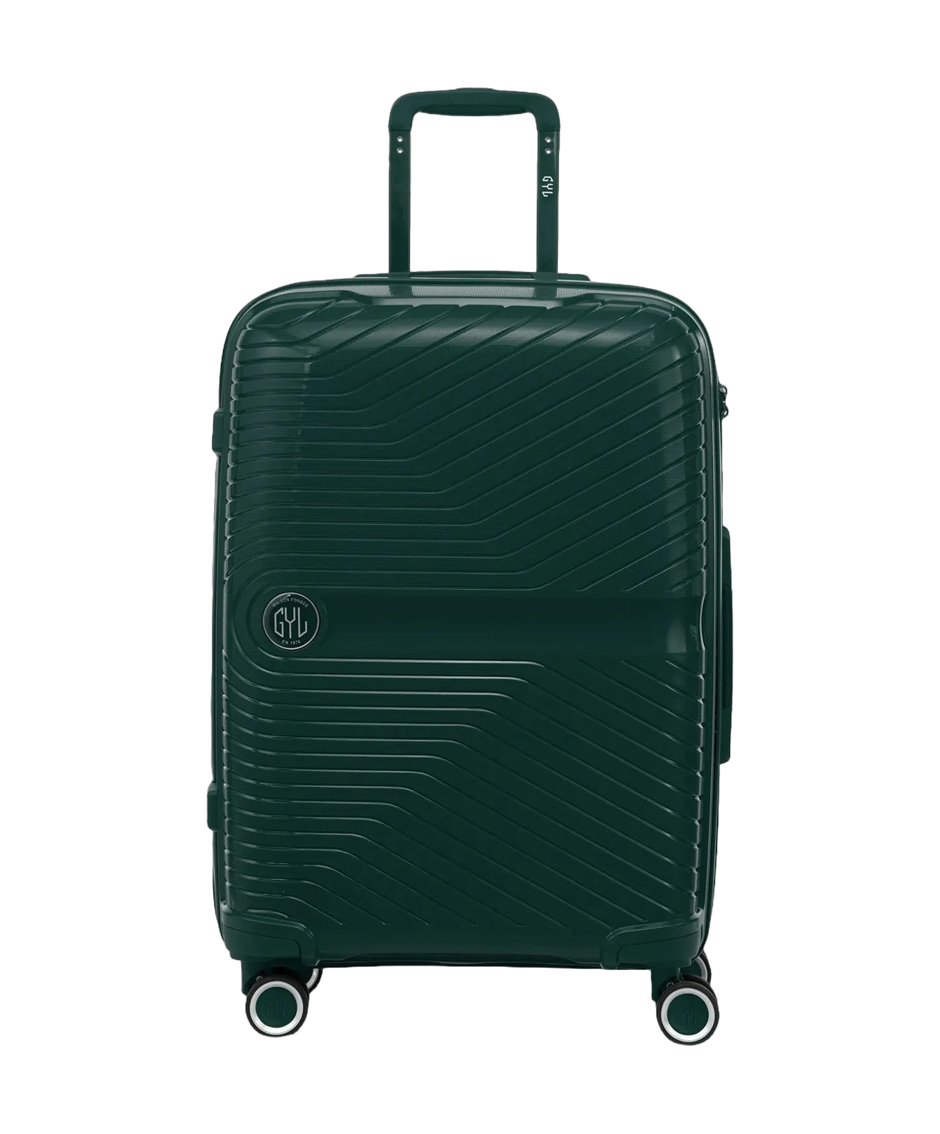 Valise cabine Signature GYL sapin vue de face avec logo