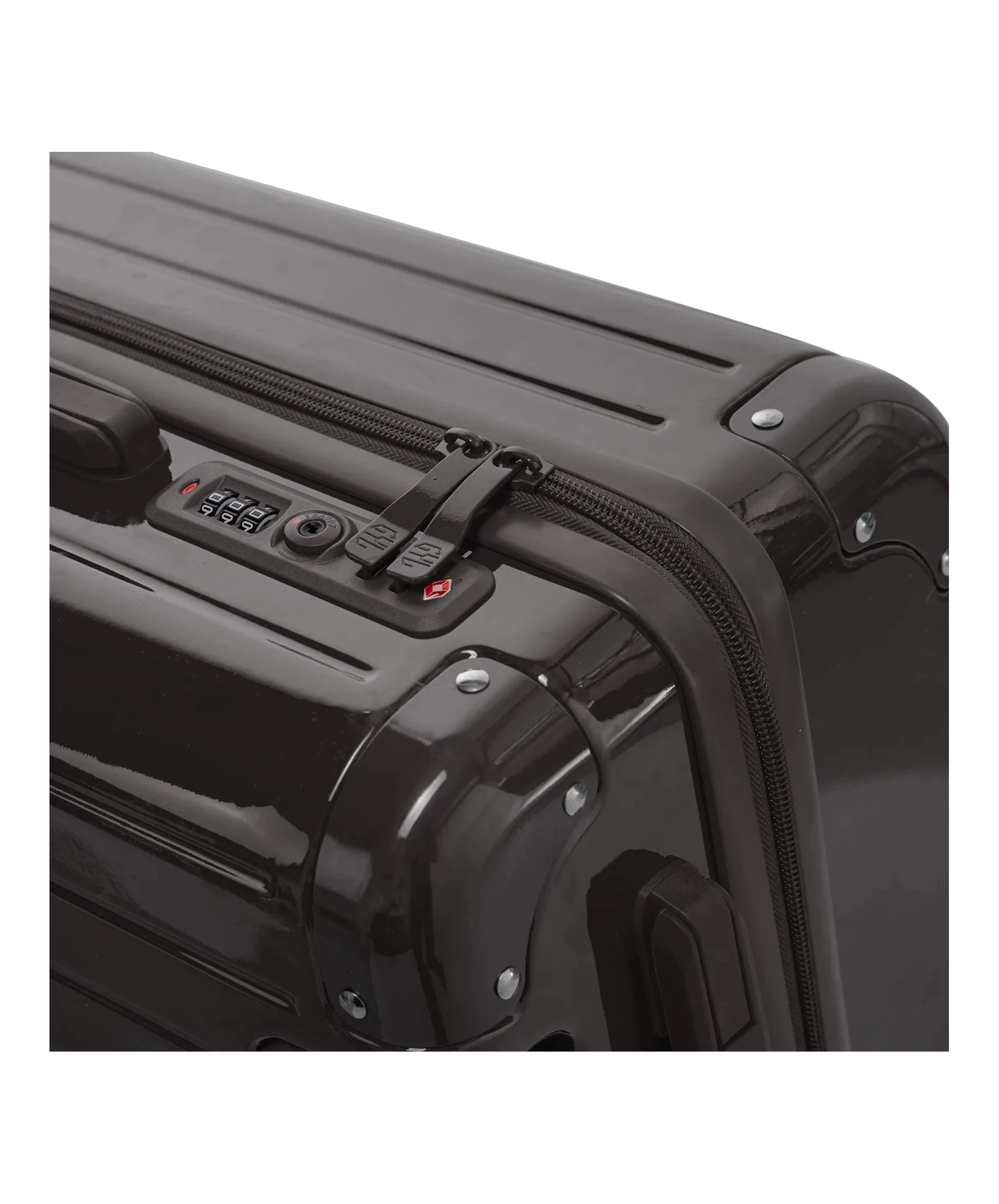 Roue double 360 de la valise de cabine GYL Intemporelle noir avec gravure du logo