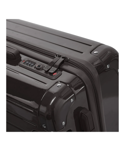 Roue double 360 de la valise de cabine GYL Intemporelle noir avec gravure du logo