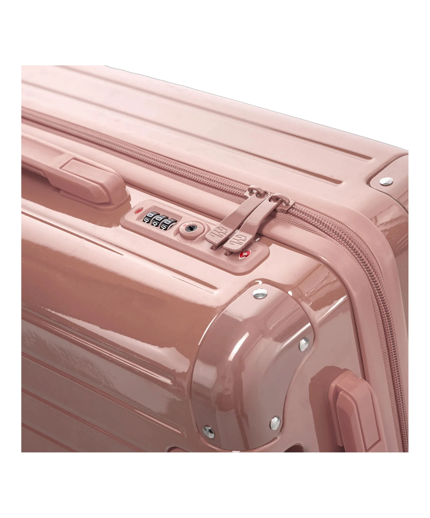 Roue double 360 de la valise de cabine GYL Intemporelle rose gold avec gravure du logo