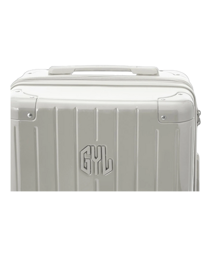 Valise de cabine rigide Intemporelle sable vue de profil avec serrure TSA GYL