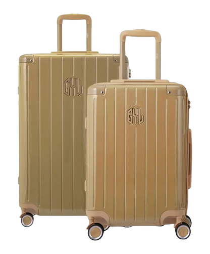 Valise rigide Intemporelle champagne vue trois quarts GYL