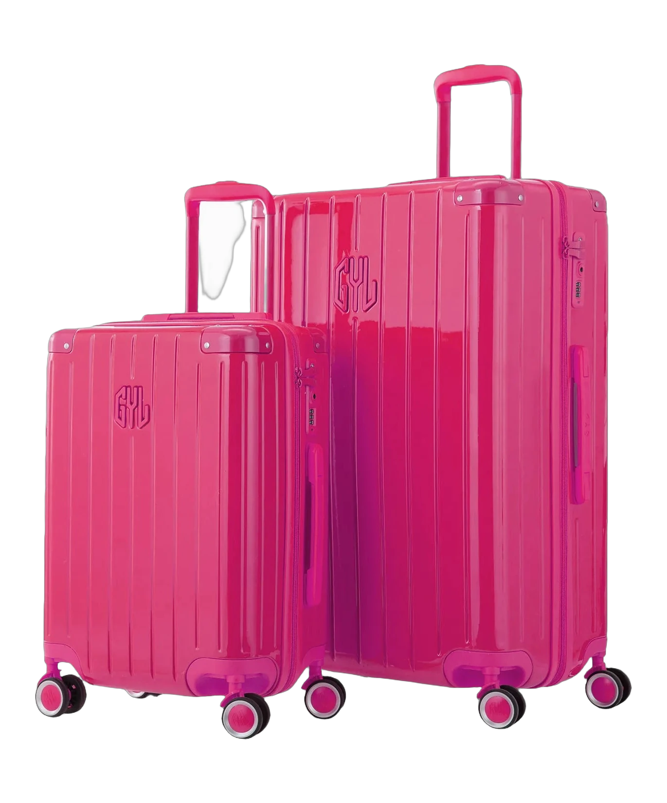 Valise rigide Intemporelle fuchsia vue d ensemble GYL