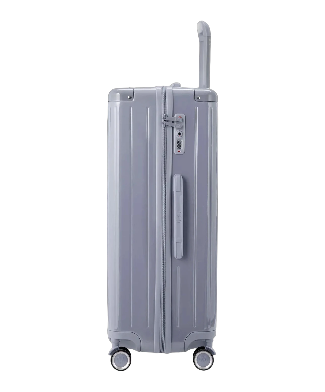 Valise rigide Intemporelle soute argent vue trois quarts GYL