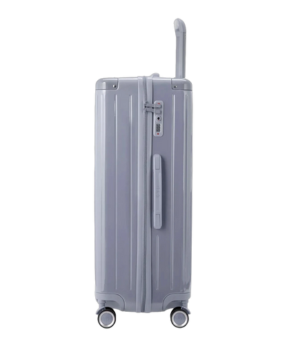Valise rigide Intemporelle soute argent vue trois quarts GYL