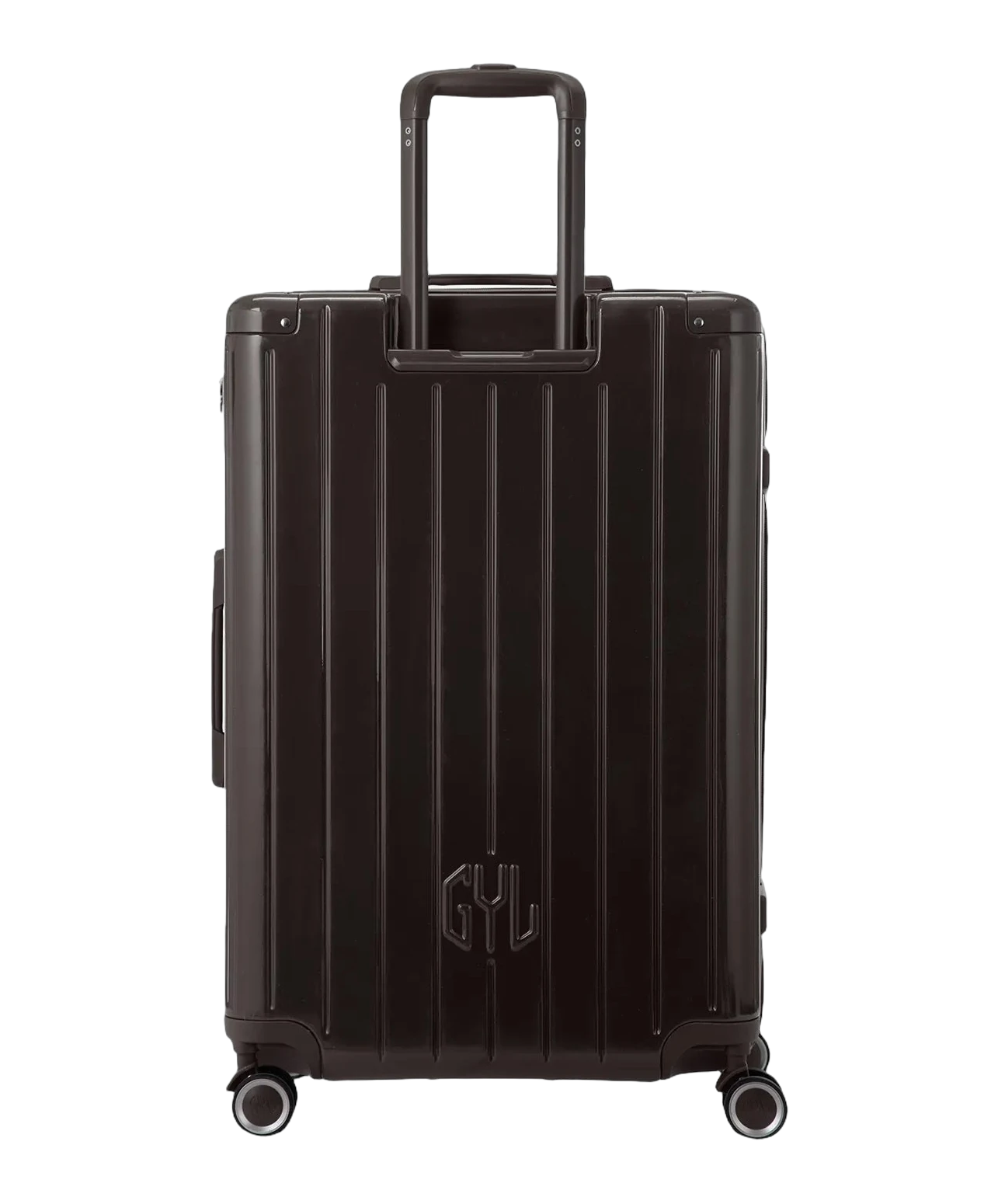 Valise rigide Intemporelle soute noir vue de profil avec serrure TSA GYL