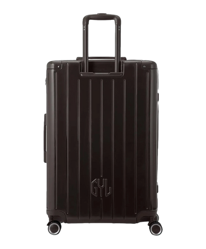 Valise rigide Intemporelle soute noir vue de profil avec serrure TSA GYL