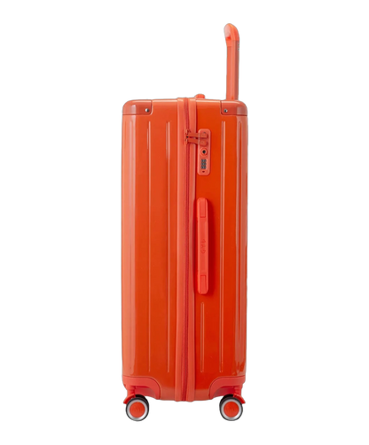 Valise rigide Intemporelle soute orange fonce vue trois quarts GYL