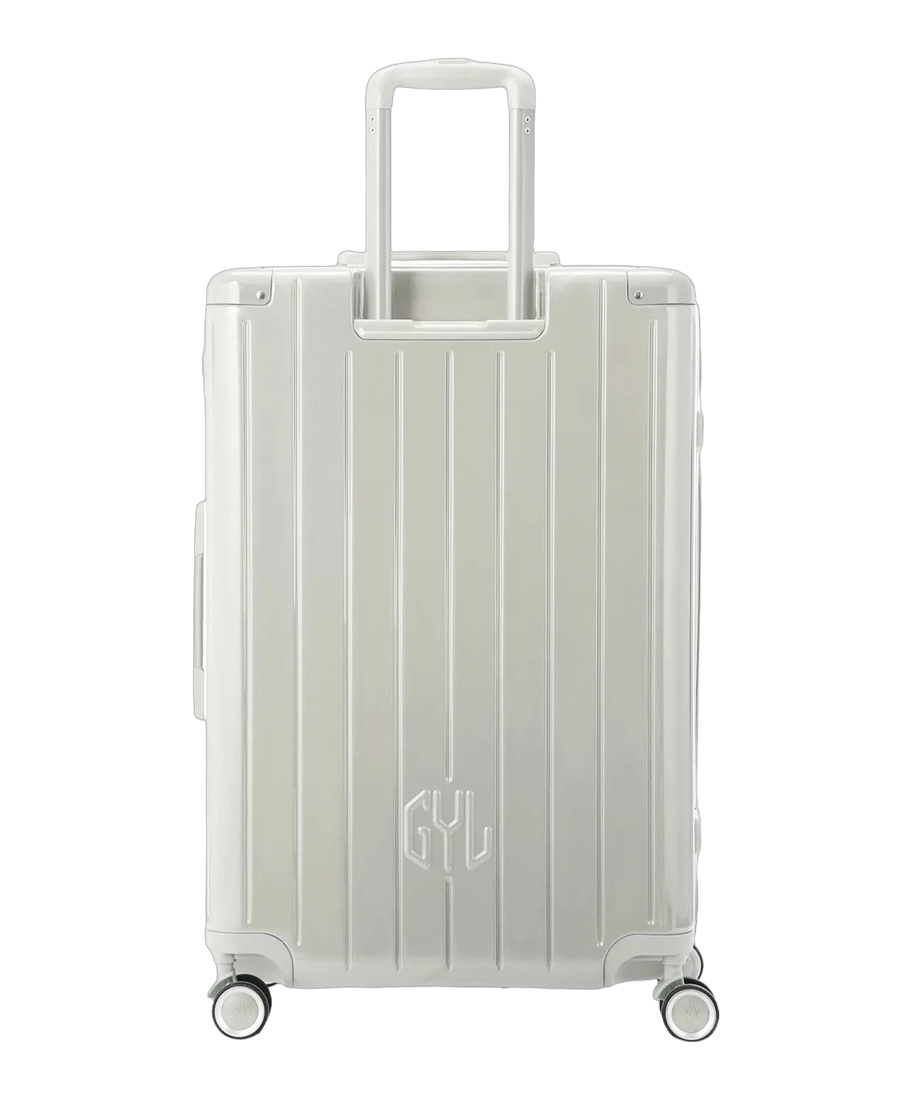 Valise rigide Intemporelle soute sable vue de profil avec serrure TSA GYL