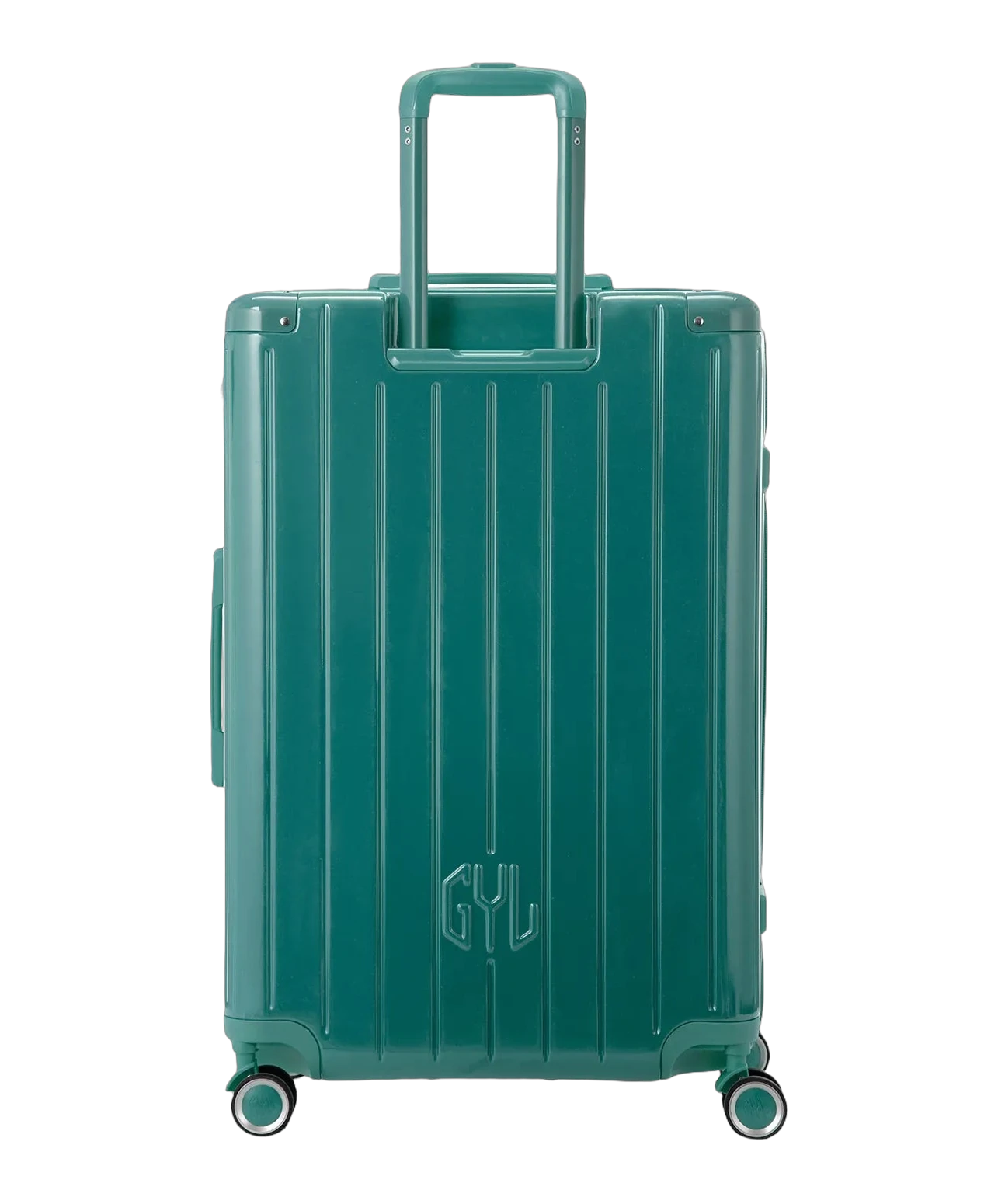 Valise rigide Intemporelle soute vert pomme vue de profil avec serrure TSA GYL