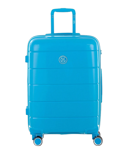 Valise moyenne Citadine GYL bleu clair vue de face avec logo