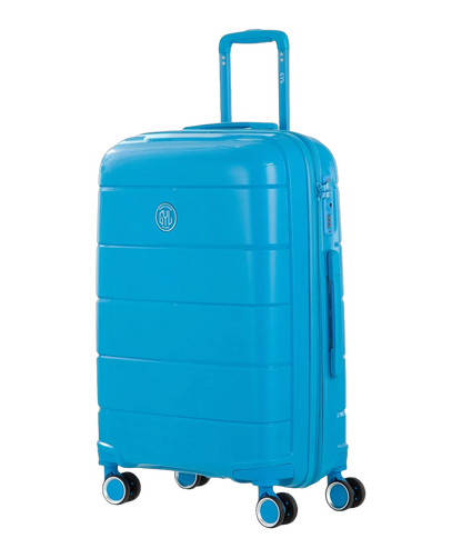 Valise moyenne Citadine GYL bleu clair vue trois quarts