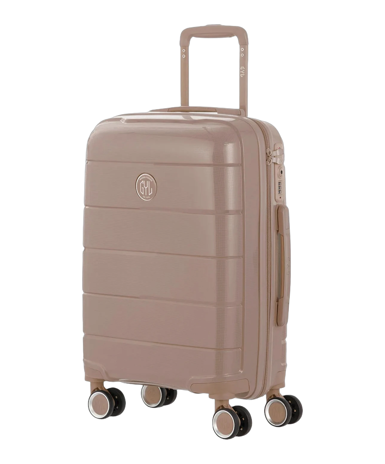 Valise moyenne Citadine GYL champagne vue trois quarts