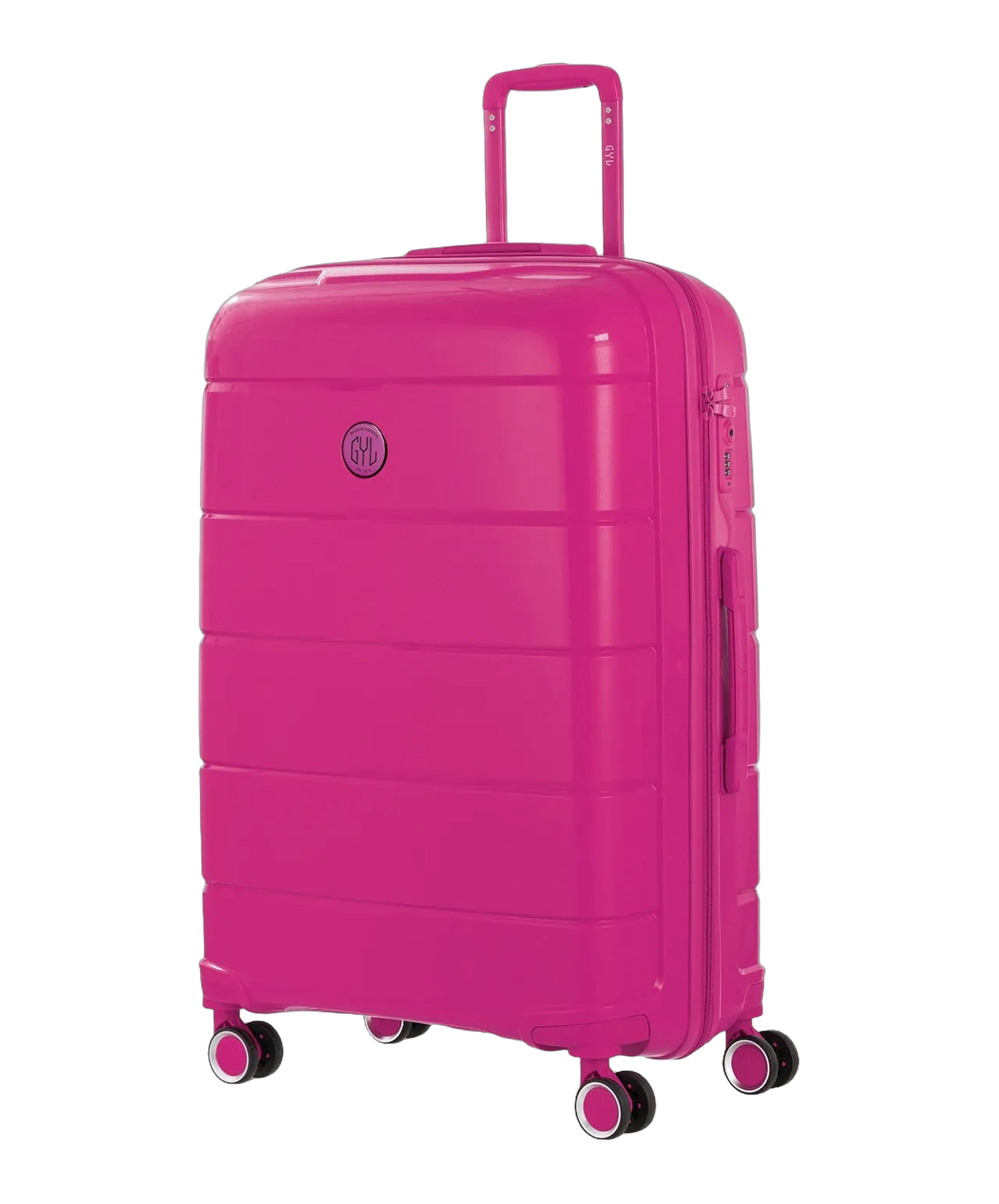 Valise moyenne Citadine GYL fuchsia vue trois quarts