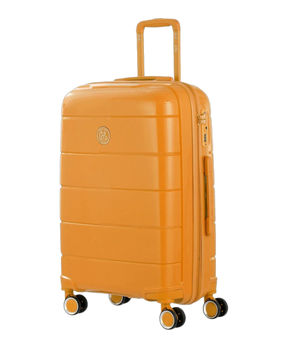 Valise moyenne Citadine GYL jaune fonce vue trois quarts