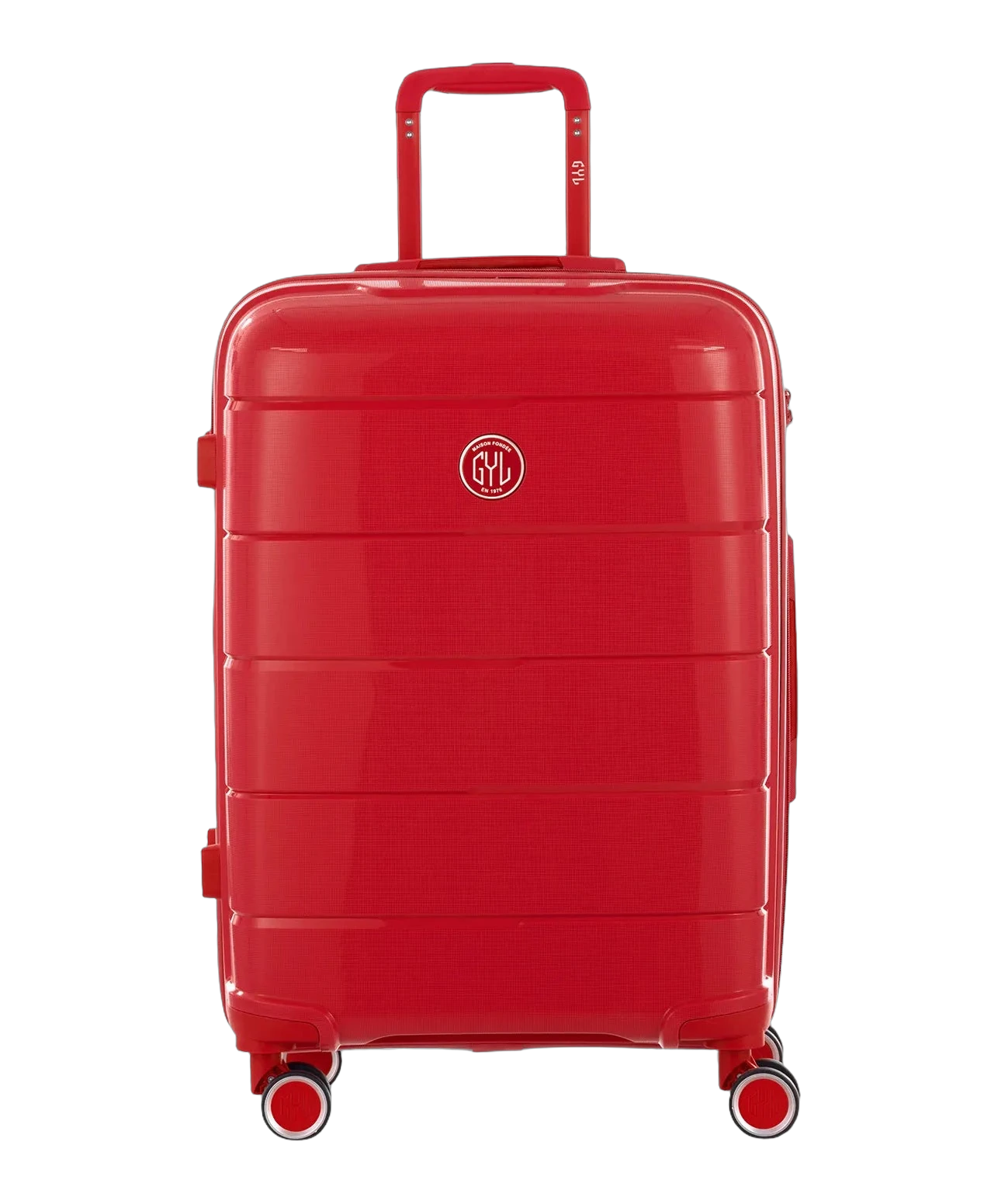 Valise moyenne Citadine GYL rouge vue de face avec logo
