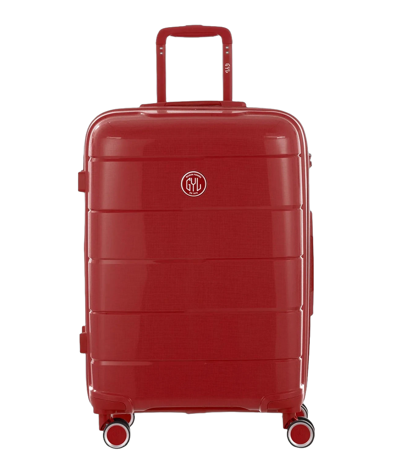 Valise moyenne Citadine GYL rouge fonce vue de face avec logo