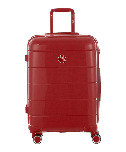 Valise moyenne Citadine GYL rouge fonce vue de face avec logo