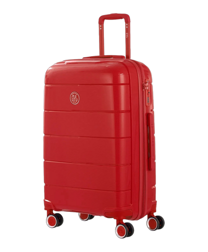 Valise moyenne Citadine GYL rouge vue trois quarts