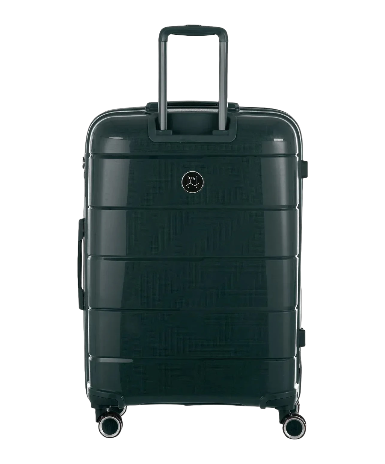Valise moyenne Citadine GYL sapin vue de dos avec trolley deploye