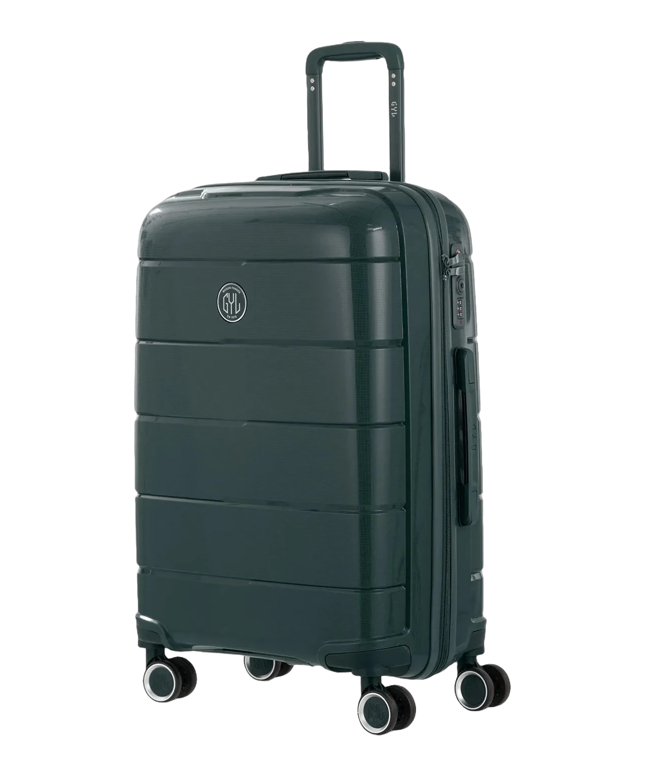 Valise moyenne Citadine GYL sapin vue trois quarts