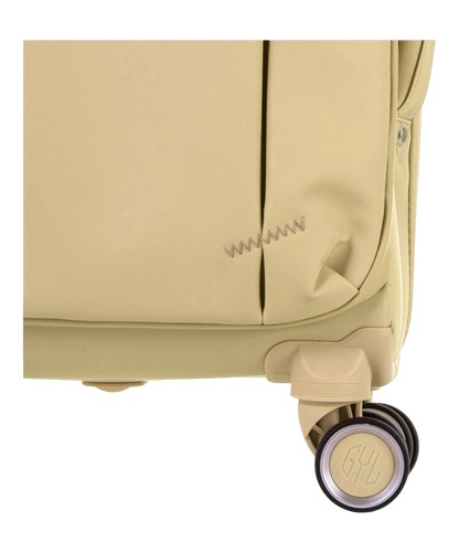 Valise Evasion GYL souple semaine 65 cm coloris champagne detail roulette 360 degres
