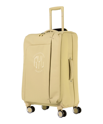Valise Evasion GYL souple semaine 65 cm coloris champagne vue trois quarts avant