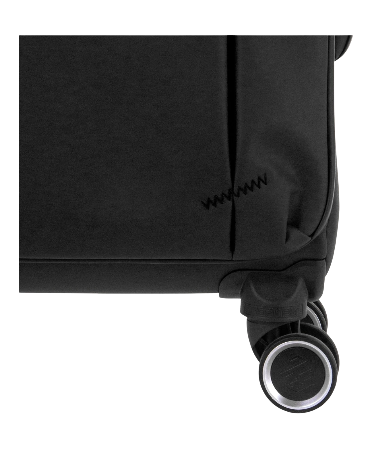 Valise Evasion GYL souple semaine 65 cm coloris noir detail roulette 360 degres
