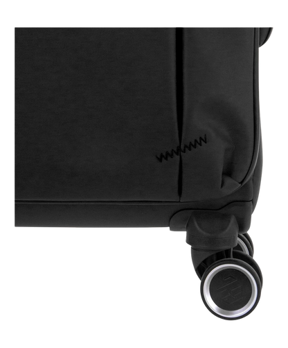 Valise Evasion GYL souple semaine 65 cm coloris noir detail roulette 360 degres