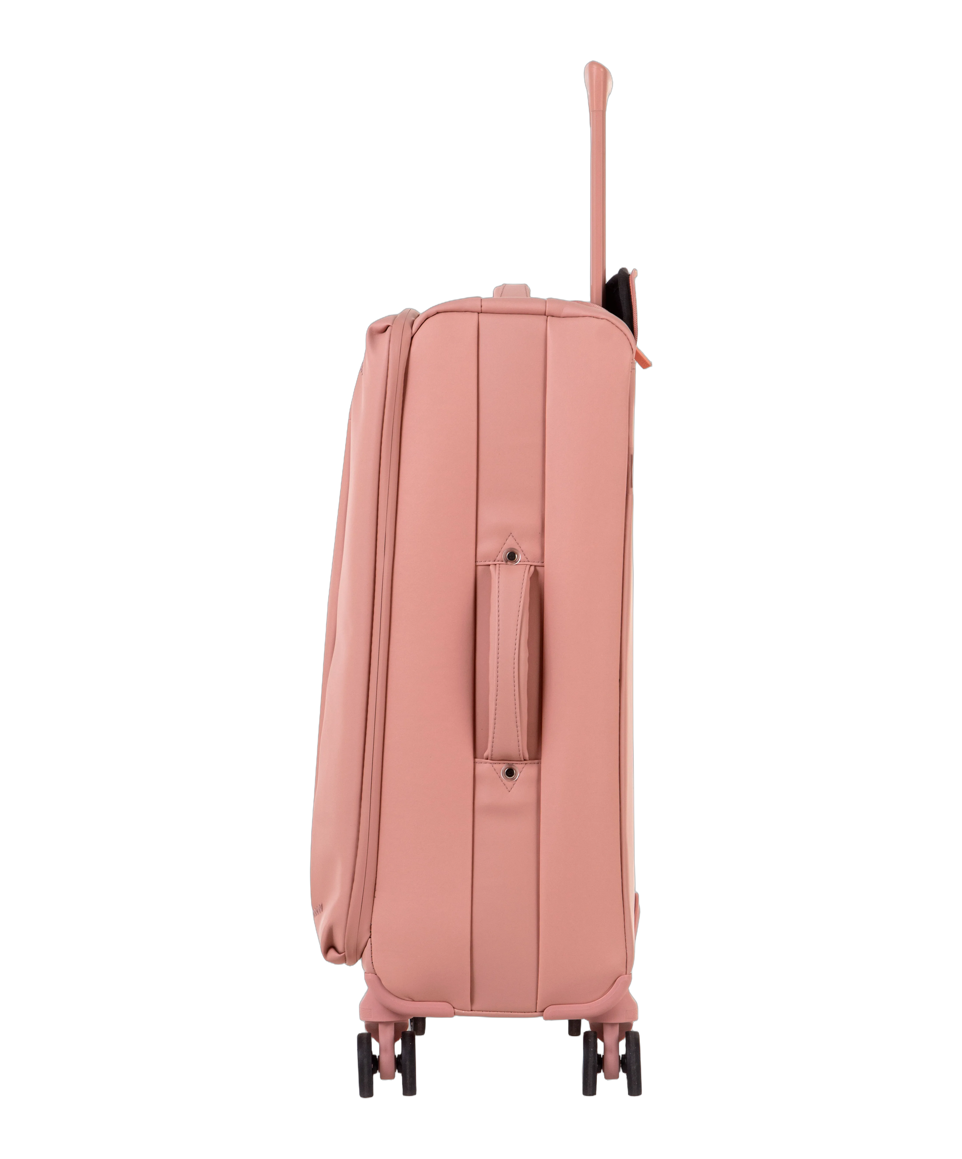 Valise Evasion GYL souple semaine 65 cm coloris rose gold vue de profil avec poignee laterale