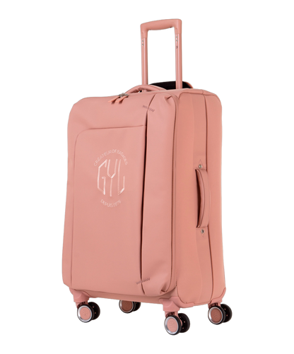 Valise Evasion GYL souple semaine 65 cm coloris rose gold vue trois quarts avant