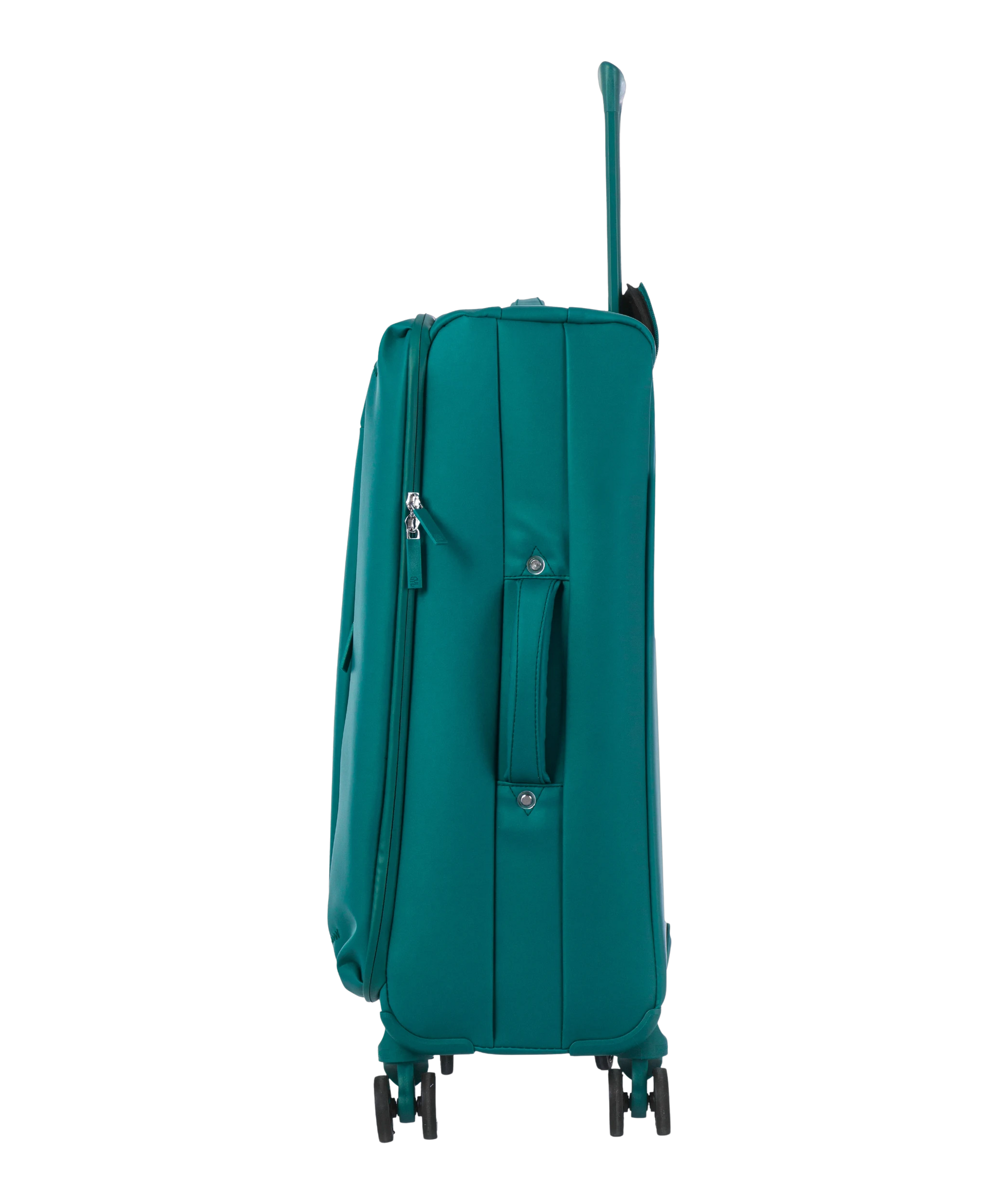 Valise Evasion GYL souple semaine 65 cm coloris sapin vue de profil avec poignee laterale