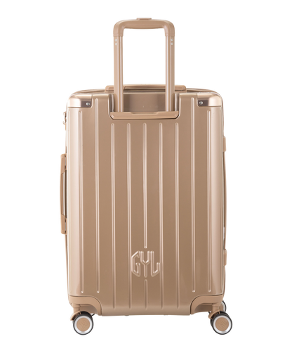 Valise Intemporelle en polycarbonate semaine 65 cm coloris champagne vue arriere
