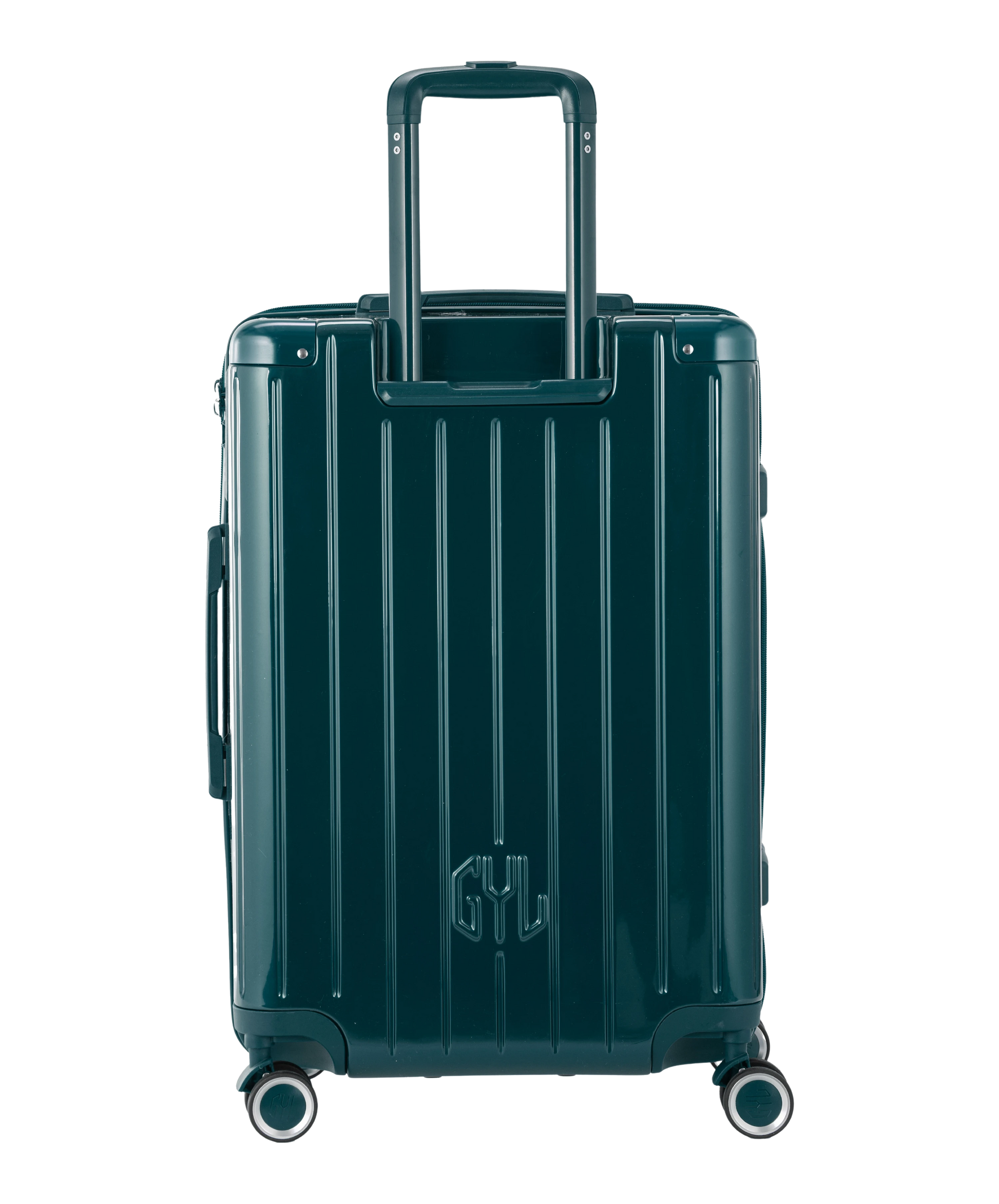 Valise Intemporelle en polycarbonate semaine 65 cm coloris vert sapin vue arriere