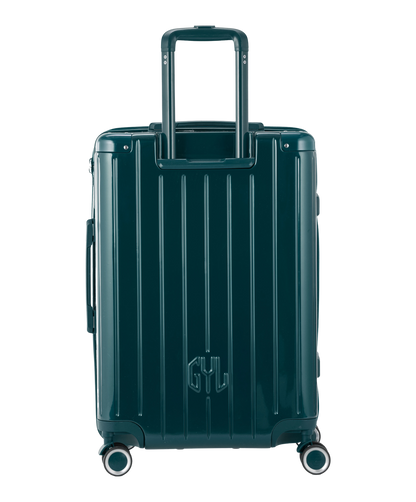 Valise Intemporelle en polycarbonate semaine 65 cm coloris vert sapin vue arriere