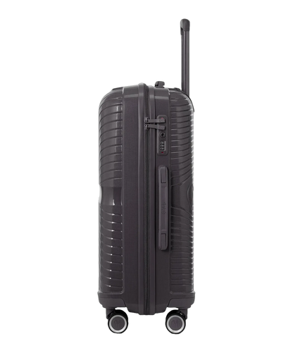 Valise moyenne Signature GYL argent profil avec serrure TSA