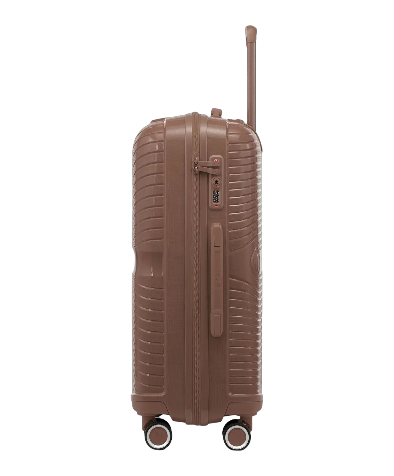 Valise moyenne Signature GYL champagne profil avec serrure TSA