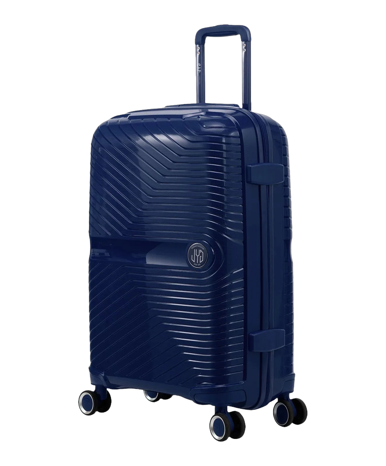 Valise moyenne Signature GYL marine vue trois quarts