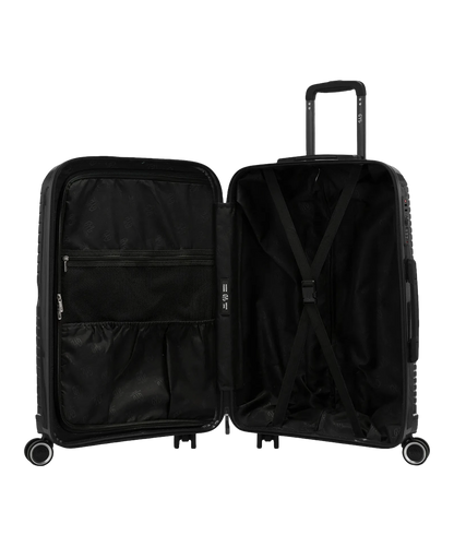Valise moyenne Signature GYL noir interieur ouvert