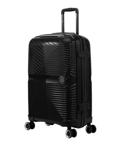 Valise moyenne Signature GYL noir vue trois quarts