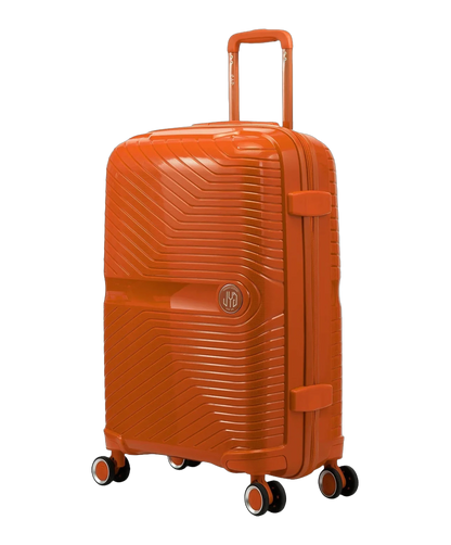 Valise moyenne Signature GYL orange vue trois quarts