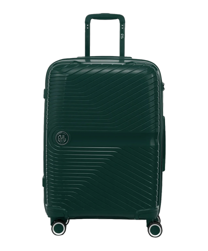 Valise moyenne Signature GYL sapin vue de face avec logo