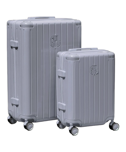 Set de 2 valises rigides Intemporelle argent vue de profil GYL