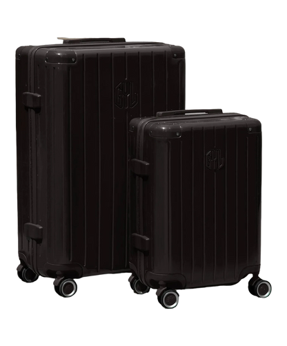 Set de 2 valises rigides Intemporelle noir vue de profil GYL