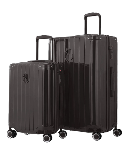 Set de 2 valises rigides Intemporelle noir vue trois quarts GYL
