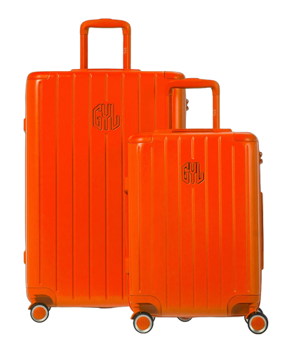Set de 2 valises rigides Intemporelle orange cabine et semaine face avant GYL