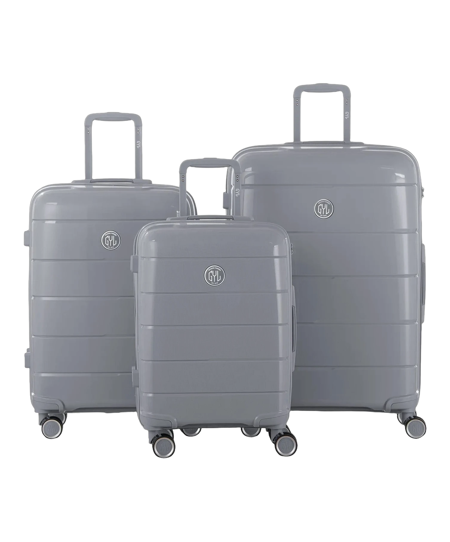 Set de 3 valises Citadine GYL argent photo du set face avant